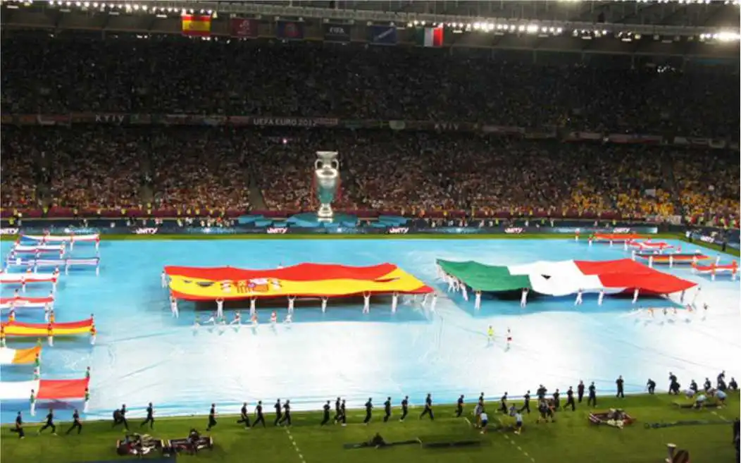 Флаги на стадионе ЕВРО-2012 изготовленные компанией ОЛпринт